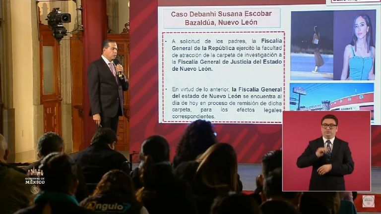 SSPC confirma que caso de Debanhi Escobar ya está en manos de la FGR. Foto: Gobierno de México