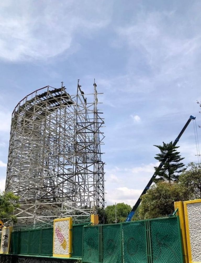 Feria de Chapultepec desmontada