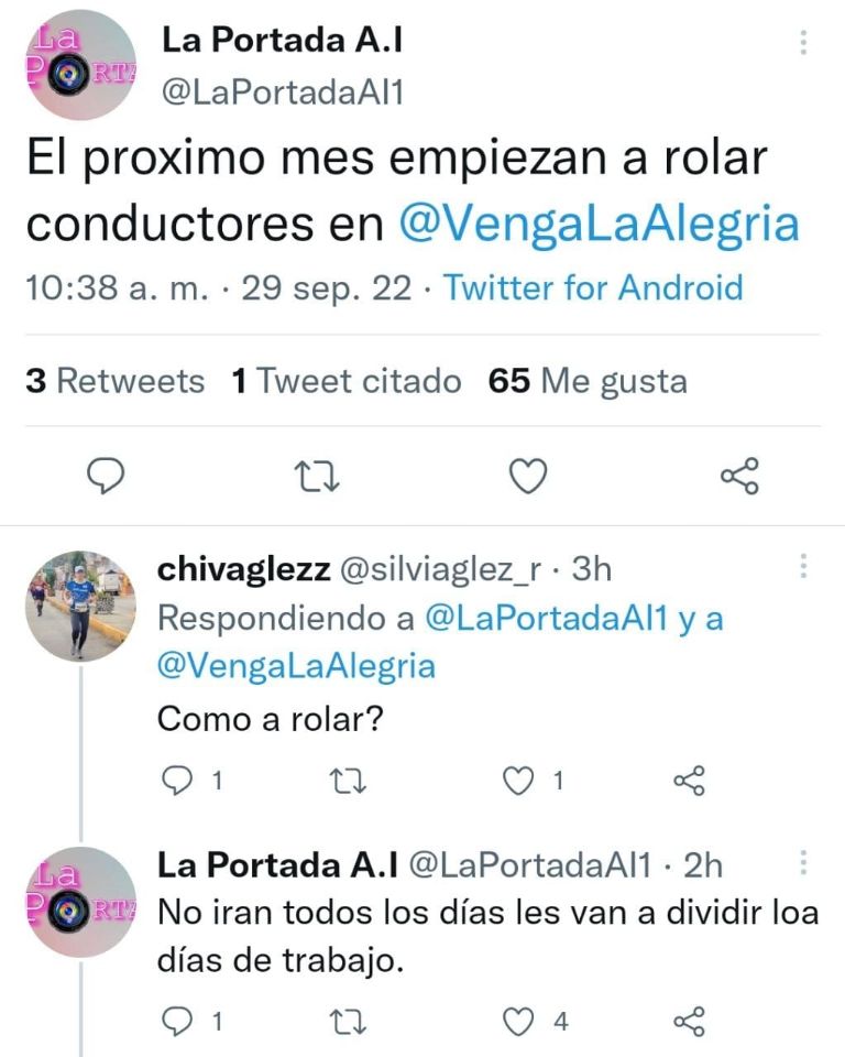 Reportan más cambios en VLA