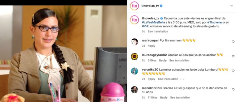 Instagram @tlnovelas_tv