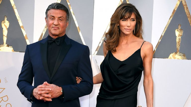 Sylvester Stallone y su esposa