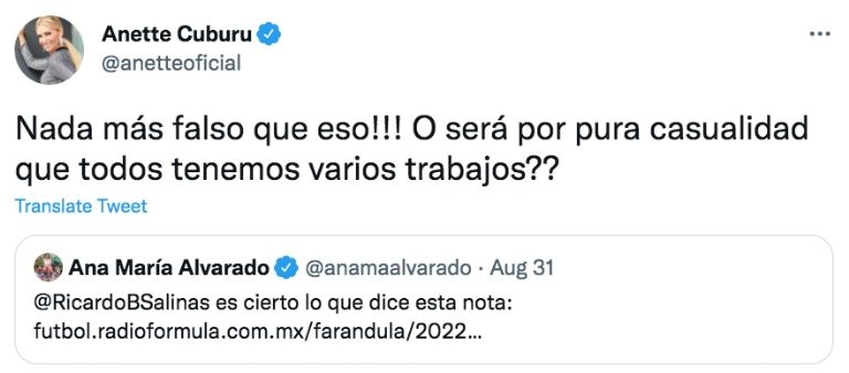 Twitter @anetteoficial