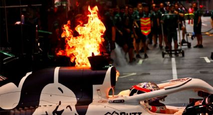 Drama en la pista: Auto de piloto de la F1 se prende en llamas durante el GP de Singapur