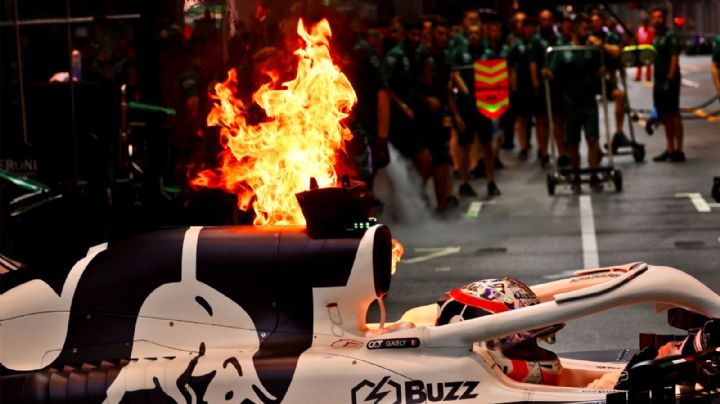 Drama en la pista: Auto de piloto de la F1 se prende en llamas durante el GP de Singapur
