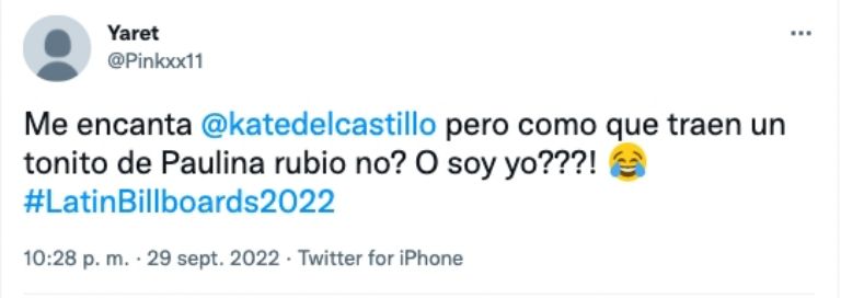 Tuit Kate del Castillo 