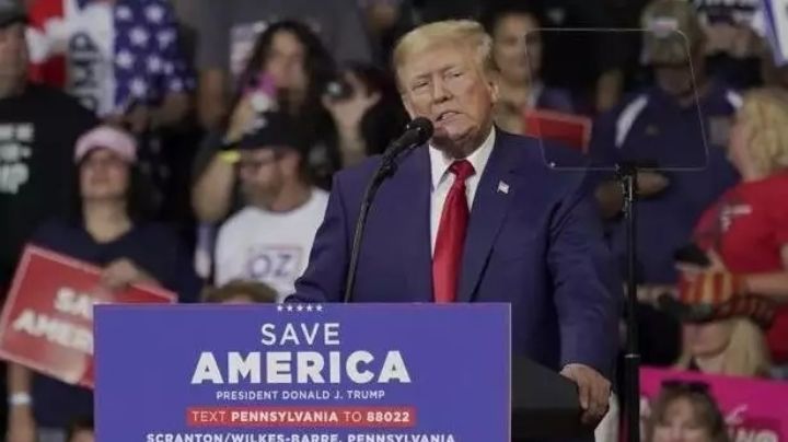 Durante un mitin no oficial de campaña preelectoral, Tump llama "enemigo de Estado" a Biden