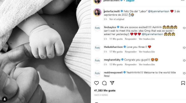 Bebé de Peter Fascinelli