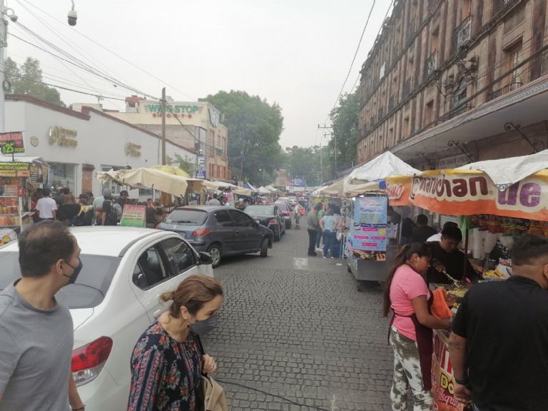 Ambulantaje en el Centro de Coyoacán
