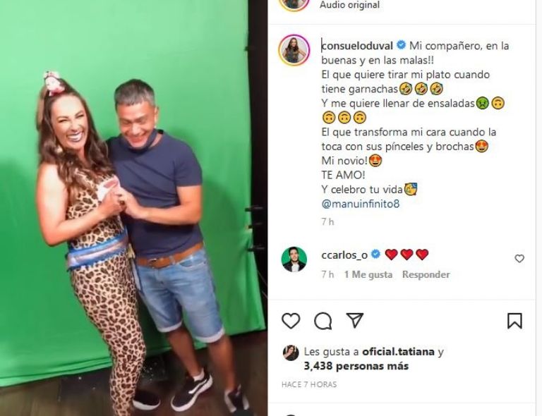 Consuelo Duval baila con su amigo