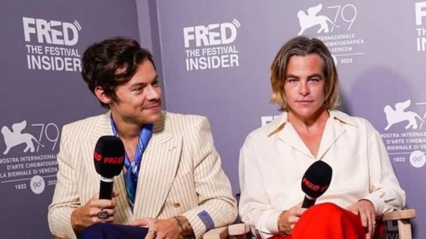 VIDEO: ¿En realidad lo hizo? Captan a Harry Styles escupirle a Chris Pine en el pantalón
