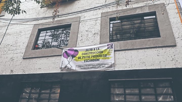 Vecinos se manifiestan por construcción de edificio de 15 pisos en la colonia Escandón