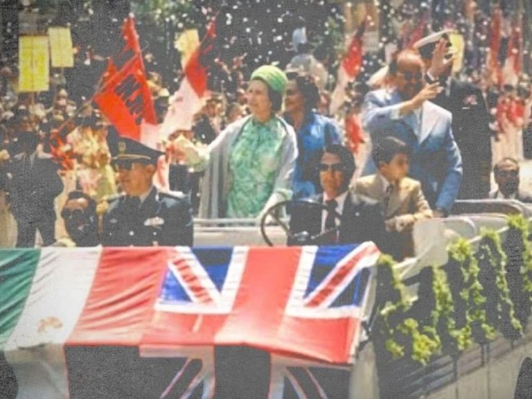 Visita de Isabel II a México en 1975