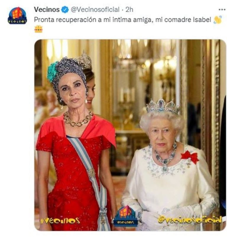 Publicación del tuit de 'Vecinos'