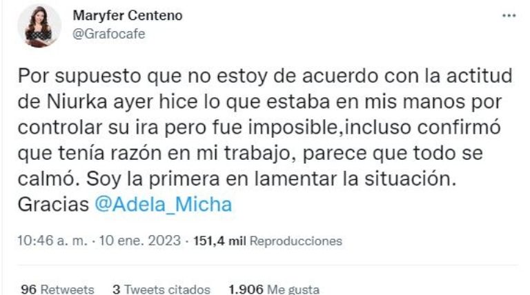 Publicación de Maryfer Centeno