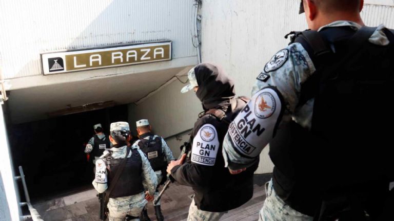 Guardia Nacional en el Metro
