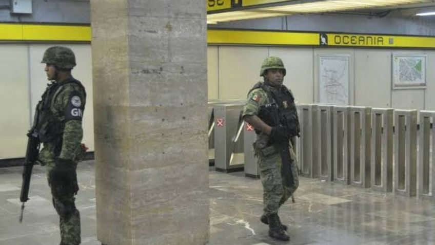 Diputados denuncian "militarización " del Metro con presencia de la Guardia Nacional