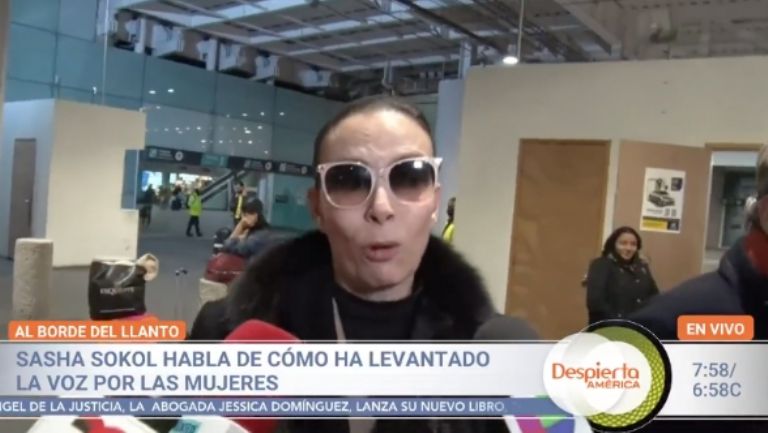 Sasha rompió en llanto