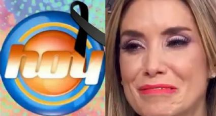 Tras rechazo en Televisa, Andrea Escalona vuelve a 'Hoy' de luto y rompe en llanto en vivo
