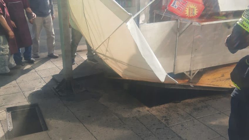 Se registra explosión sobre avenida Balderas; Una persona resultó lesionada