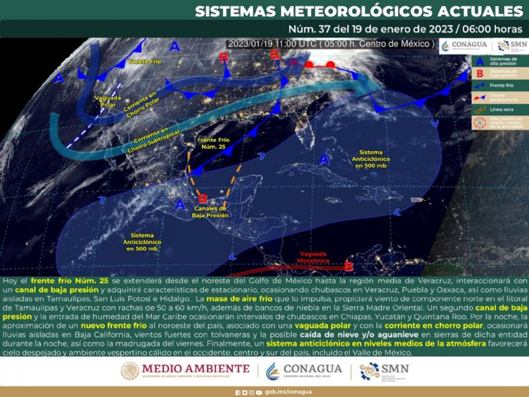 Pronóstico del clima en Sonora. Foto: Internet