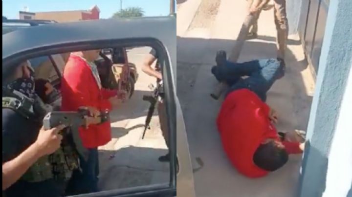 (FUERTE VIDEO) "¿Así o más, pá?": Presuntos criminales atacan a golpes a taquero en Caborca