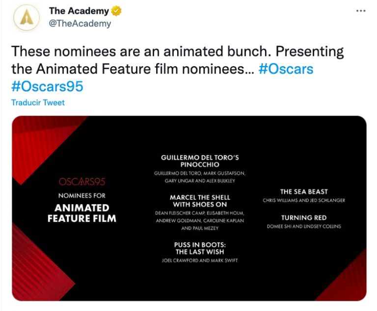 Mejor película animada 