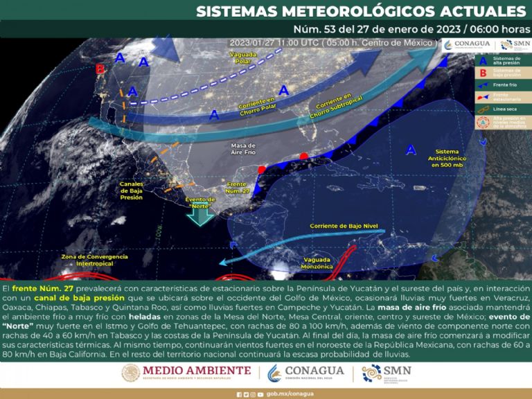 Pronóstico del clima para Sonora. Foto: Conagua
