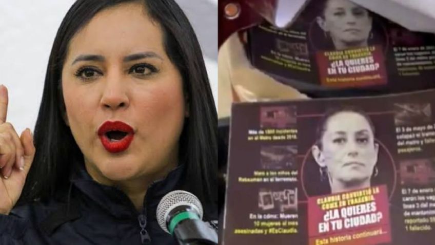 VIDEO: Tras hallazgo de publicidad contra Claudia Sheinbaum, Sandra Cuevas rechaza operativo