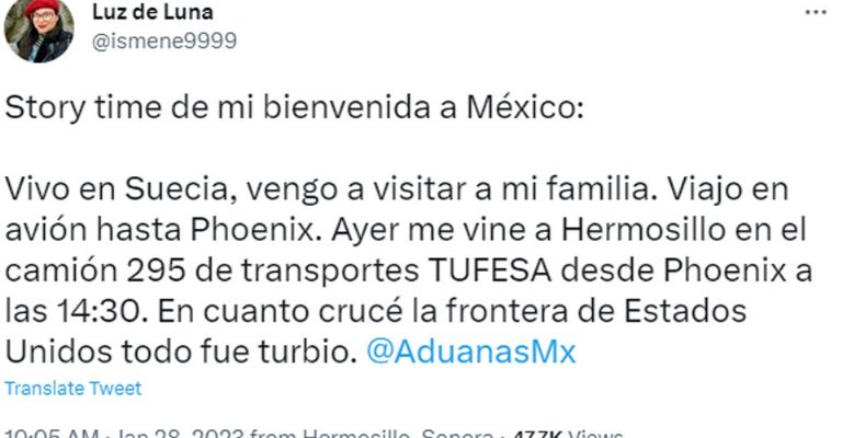 Joven denuncia corrupción en aduana de Nogales