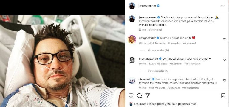 Publicación de Jeremy Renner