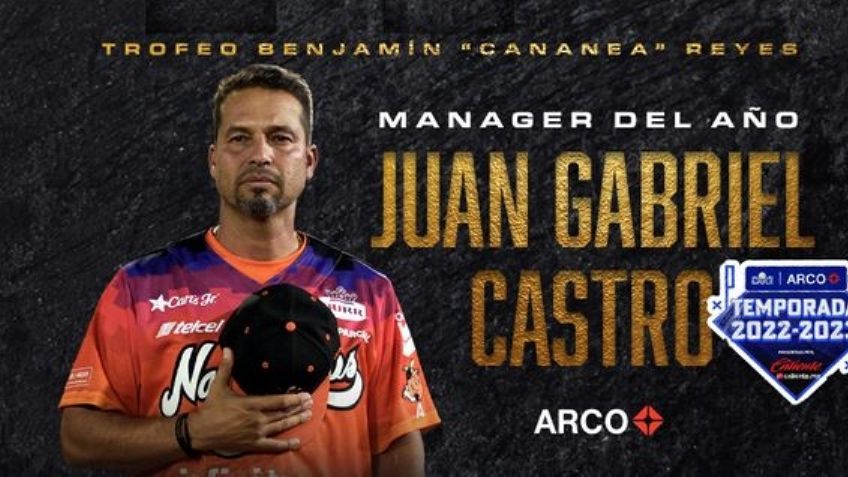 Juan Gabriel Castro de Naranjeros de Hermosillo, elegido manager del año en la LMP