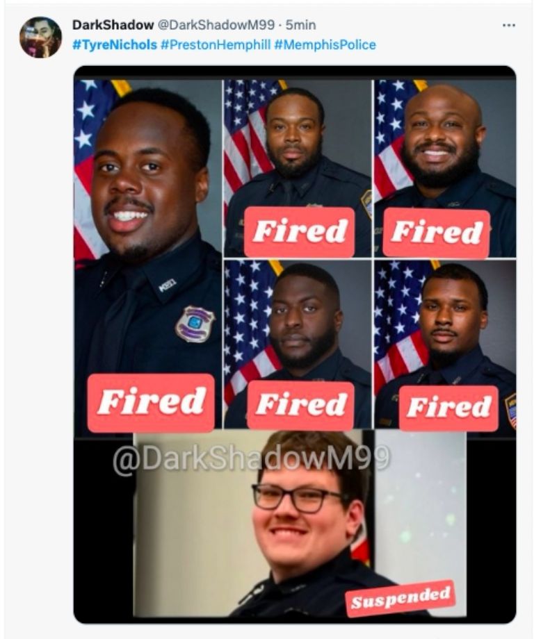 Policías despedidos por el caso Tyre Nichols 