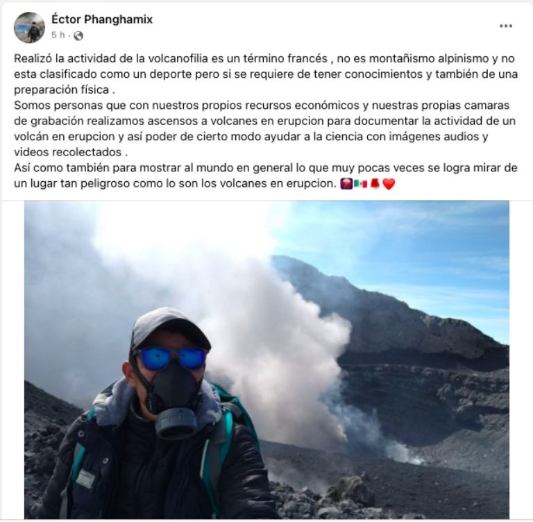 Youtuber Popocatépetl 