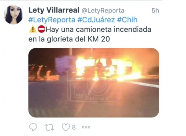 Narcobloqueos en Ciudad Juárez 