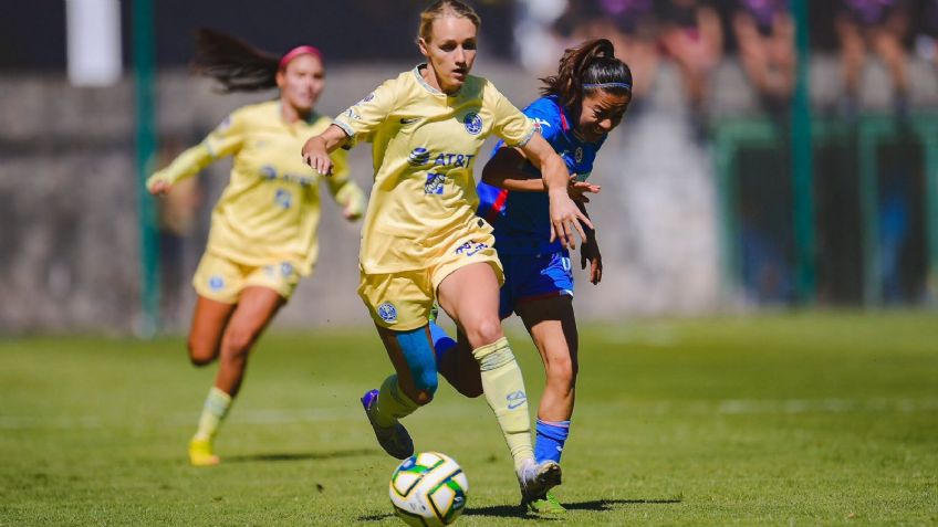 América no pudo pasar del empate ante Cruz Azul en la Liga MX Femenil; así fueron los goles