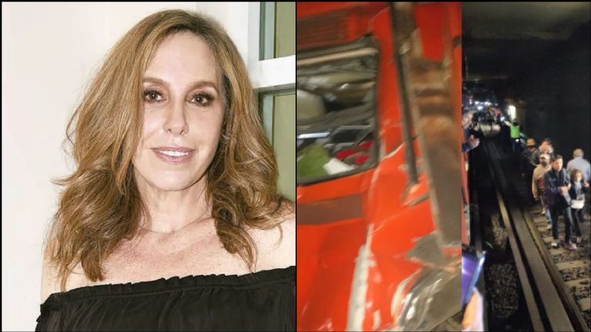 Afamada actriz reacciona al choque de trenes en el metro de la CDMX: "Callan como momias"