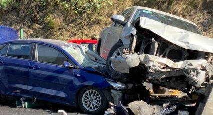 Brutal accidente en la carretera México - Toluca deja un muerto y al menos cuatro heridos