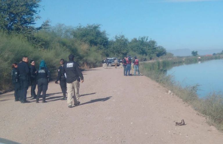 Autoridades se movilizaron en Cajeme, Sonora, por la presencia de un cuerpo femenino sin vida. Foto: Facebook