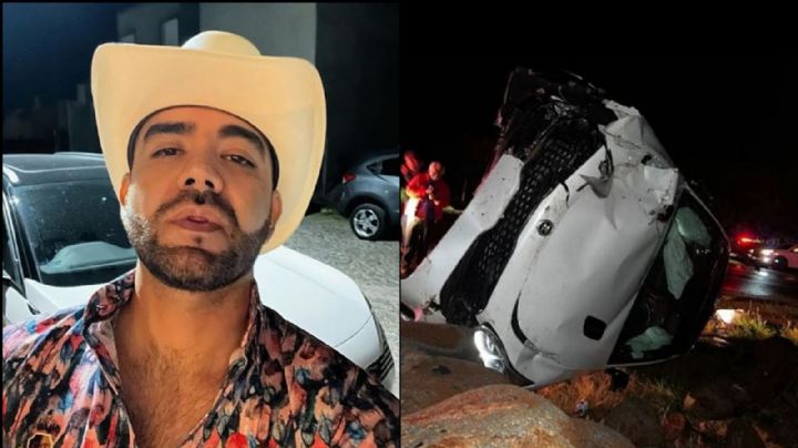 FOTOS: Afamado cantante del regional mexicano sufre fuerte accidente en Guadalajara