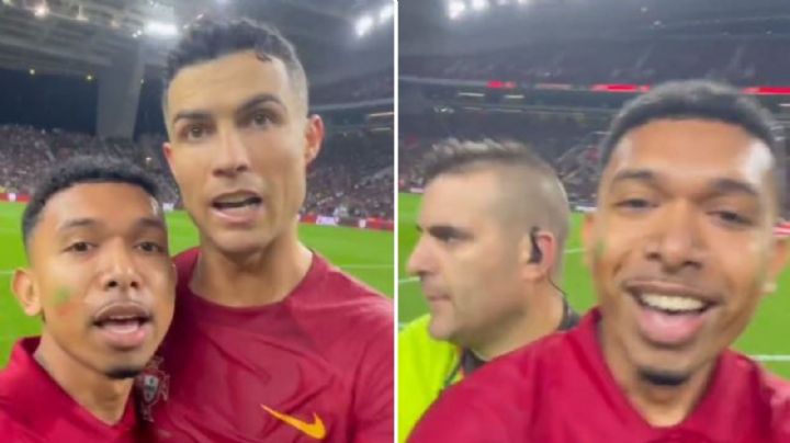 VIDEO: Fanático salta al campo, posa junto a Cristiano Ronaldo y hace el 'siuu'