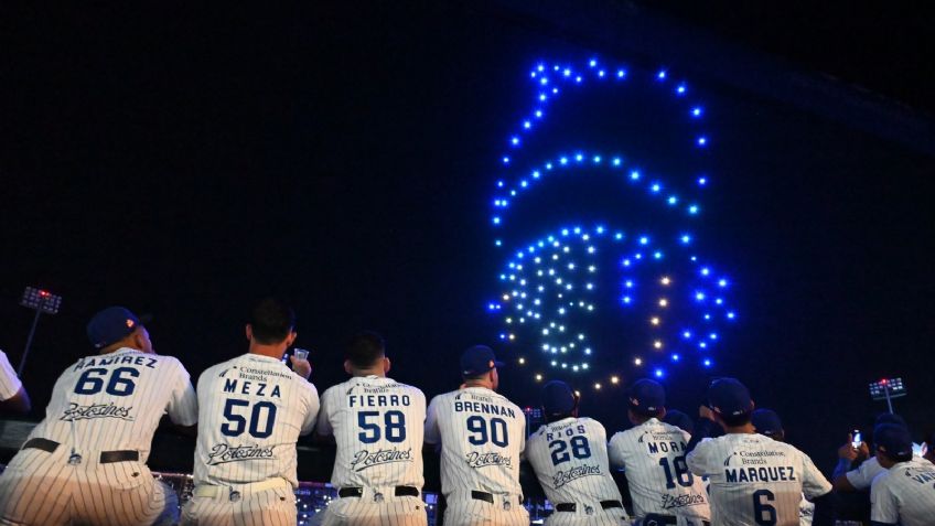 Con increíble espectáculo de drones, Yaquis de Obregón inaugura su temporada 23-24 en LMP