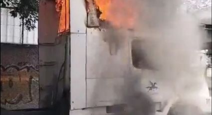 VIDEO: Tráiler se incendia en la colonia Bondojito; no hay lesionados al memoento