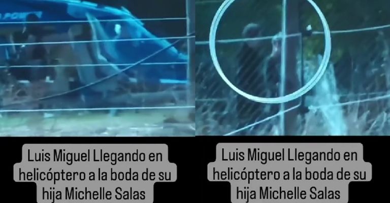 Luis Miguel llegó a boda de Michelle Salas y la entregó