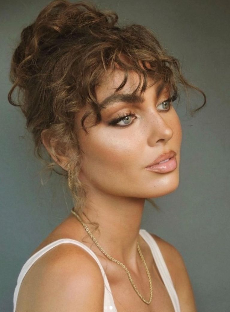 Maquillaje 'latte' en tonos dorados