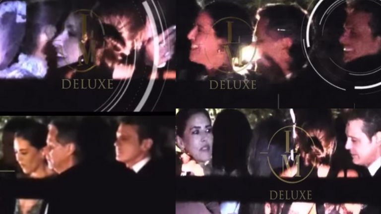 Luis Miguel y Stephanie Salas estuvieron cerca en la boda de Michelle
