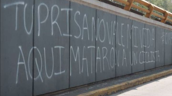 Protestan por asesinato de ciclista en Circuito Interior: "Tu prisa no vale mi vida"