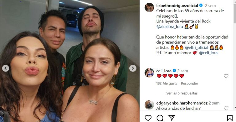 Lizbeth Rodríguez confirmaría noviazgo con Celia Lora