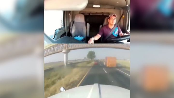 VIDEO: El momento en el que pipa aplasta a automóvil tras volcarse en la México-Pachuca