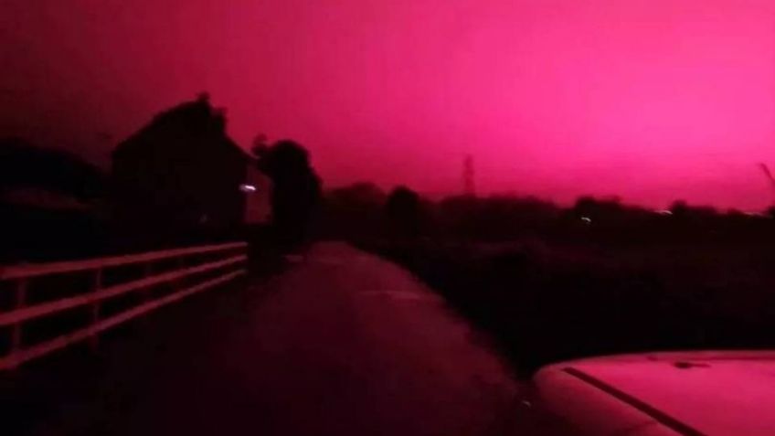 FOTO: Un sorprendente cielo rosa despierta temor en el Reino Unido; esto es lo que sucedió