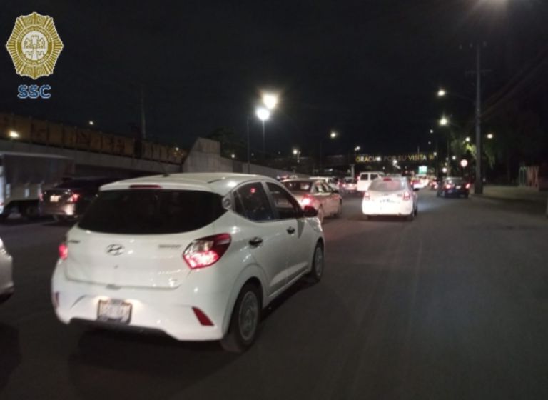 Accidente sobre Avenida 608